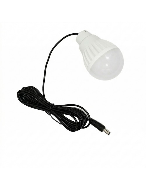 Ventilador Recargable Solar Portatil Con Lampara Led Y Bulbo