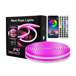 Tira De Luz Neón Led Rgb Inteligente Bluetooth Wifi 10 M