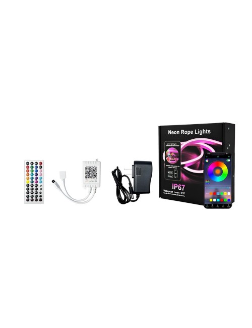 Tira De Luz Neón Led Rgb Inteligente Bluetooth Wifi 10 M
