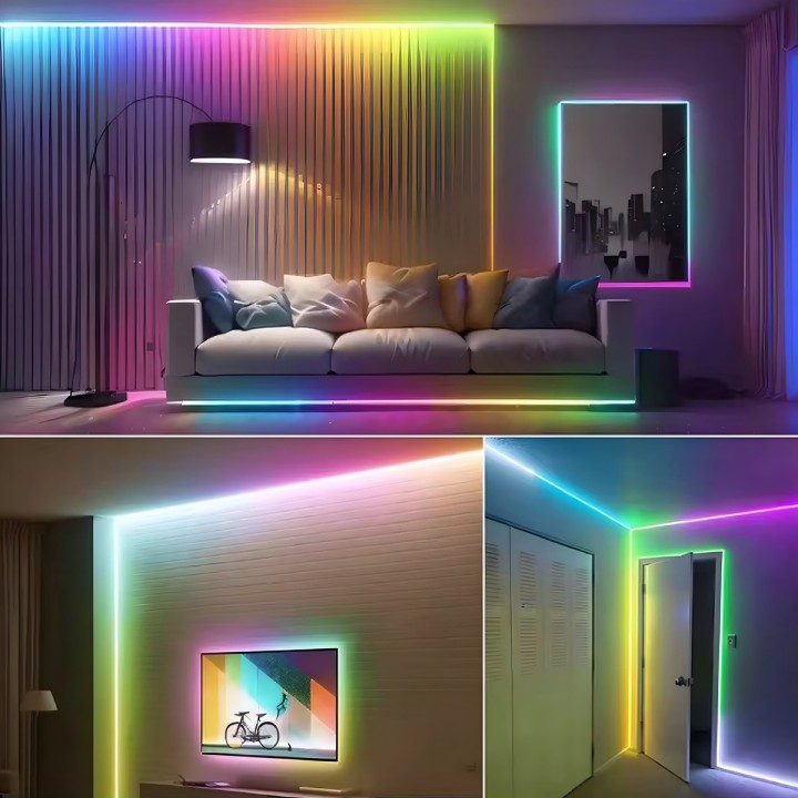 Tira De Luz Neón Led Rgb Inteligente Bluetooth Wifi 10 M