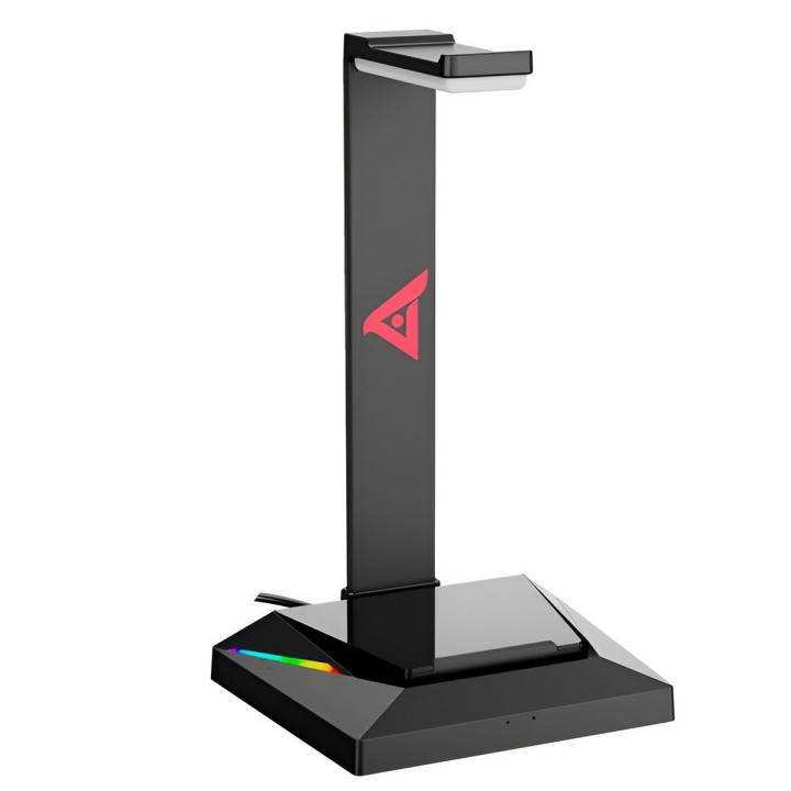 Soporte Para Auriculares Gamer Rgb We-100 Hub Usb