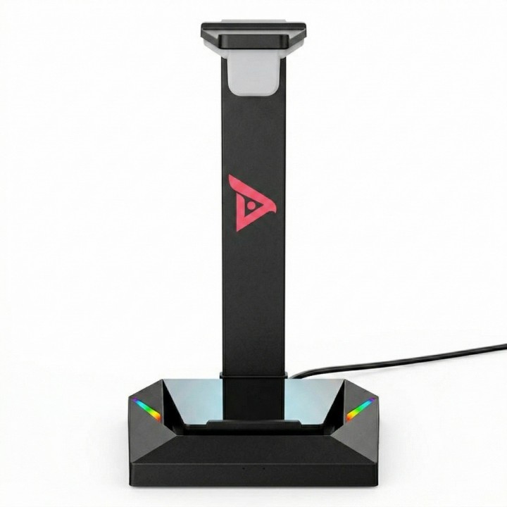Soporte Para Auriculares Gamer Rgb We-100 Hub Usb