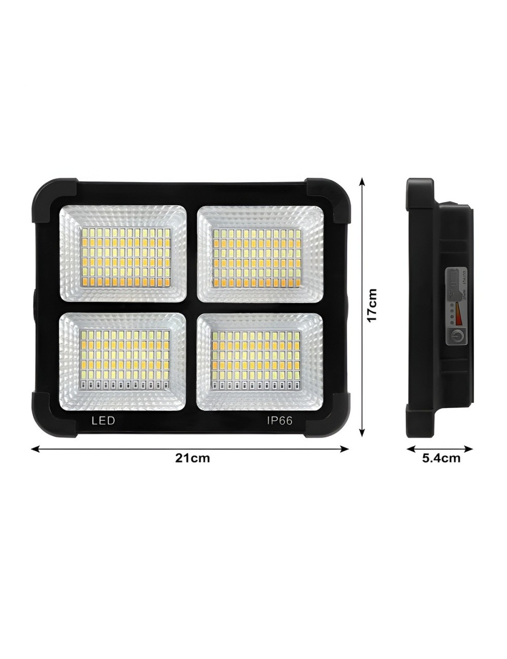 Reflector Solar Portátil 120w Recargable Power Bank Exterior