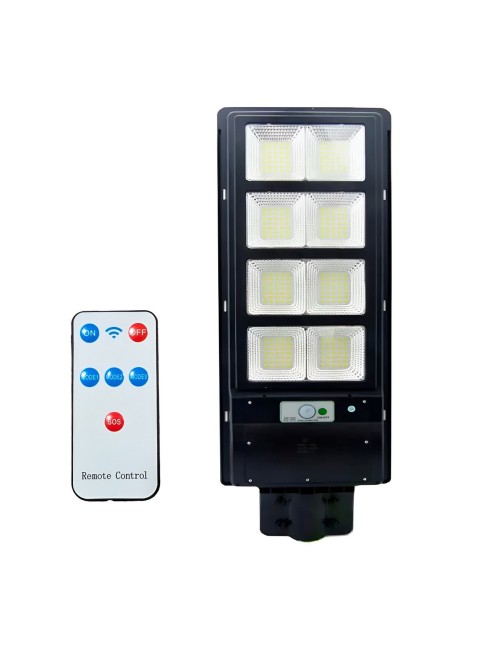 Lámpara Solar Suburbana Led Exterior Sensor + Control