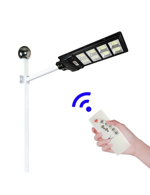 Lámpara Solar Suburbana Led Exterior Sensor + Control
