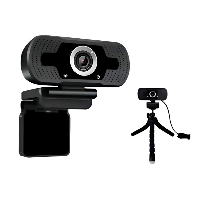 Cámara Web 2k Full Hd Micrófono Trípode Enfoque Automático