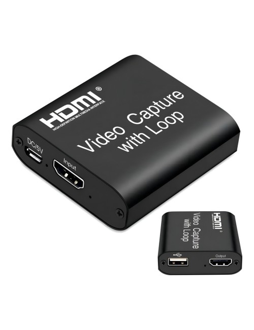 Capturadora De Video Hdmi A Usb 1080p 60fps Con Salida Loop