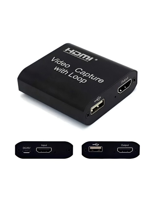 Capturadora De Video Hdmi A Usb 1080p 60fps Con Salida Loop