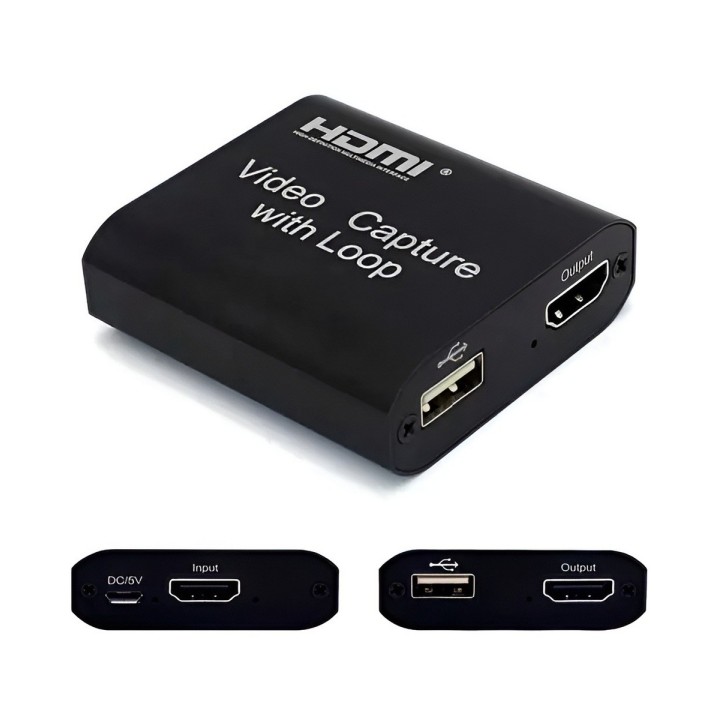 Capturadora De Video Hdmi A Usb 1080p 60fps Con Salida Loop