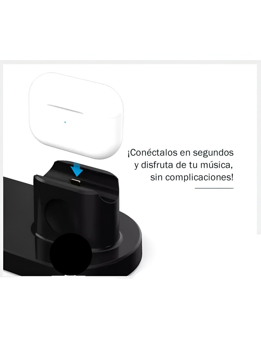 Estacion De Carga Inalambrica 3 En 1 Carga Rapida Universal