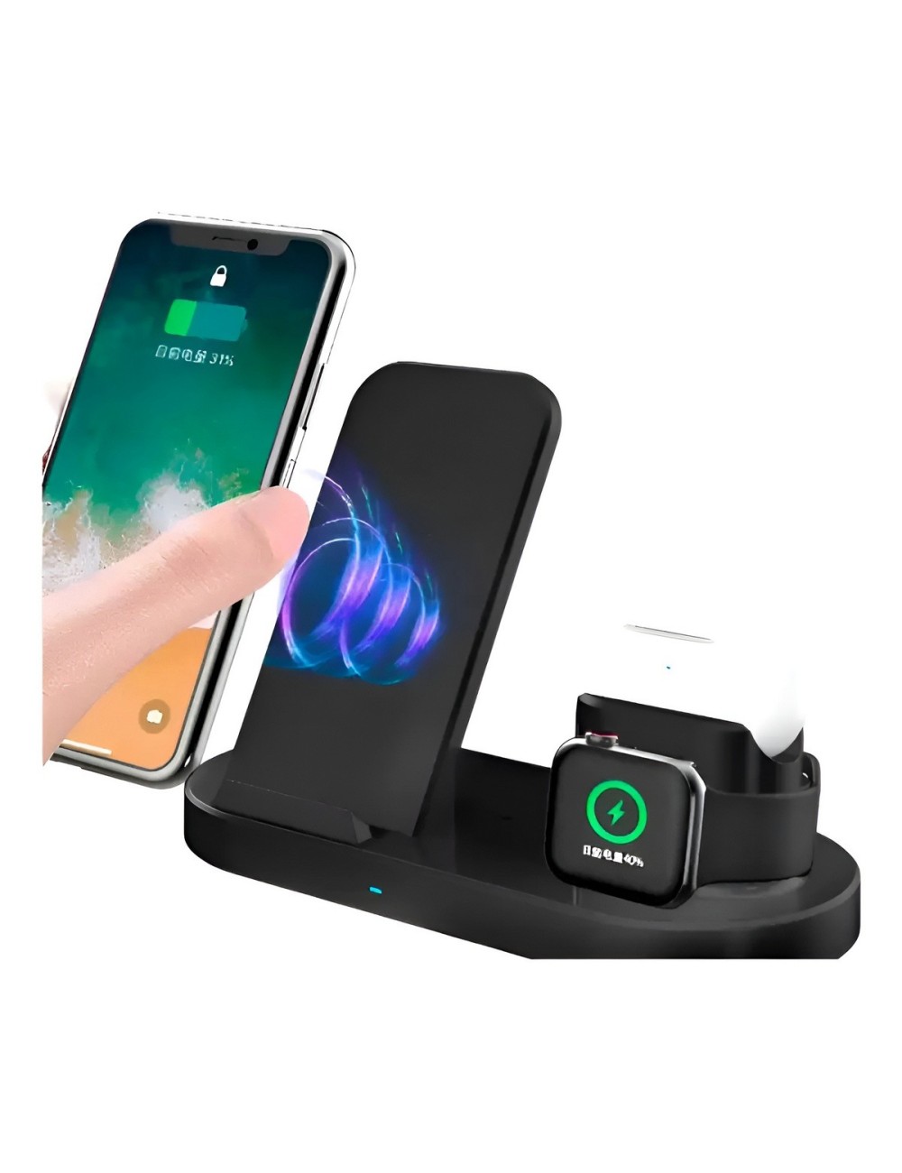 Estacion De Carga Inalambrica 3 En 1 Carga Rapida Universal