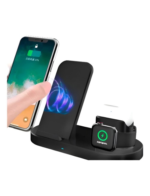 Estacion De Carga Inalambrica 3 En 1 Carga Rapida Universal