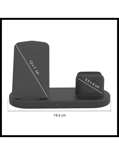 Estacion De Carga Inalambrica 3 En 1 Carga Rapida Universal