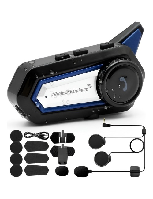 Intercomunicador Casco Moto Bluetooth Manos Libres Ip67