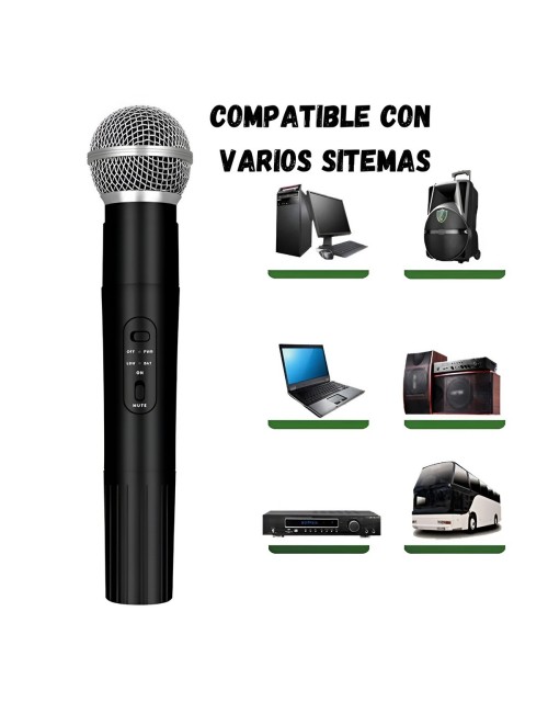 Kit 2 Micrófonos Inalámbricos Sm-58ii Profesional Karaoke