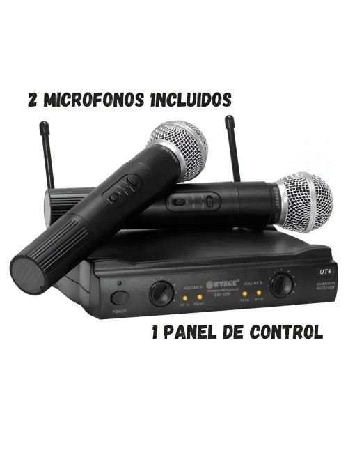 Kit 2 Micrófonos Inalámbricos Sm-58ii Profesional Karaoke