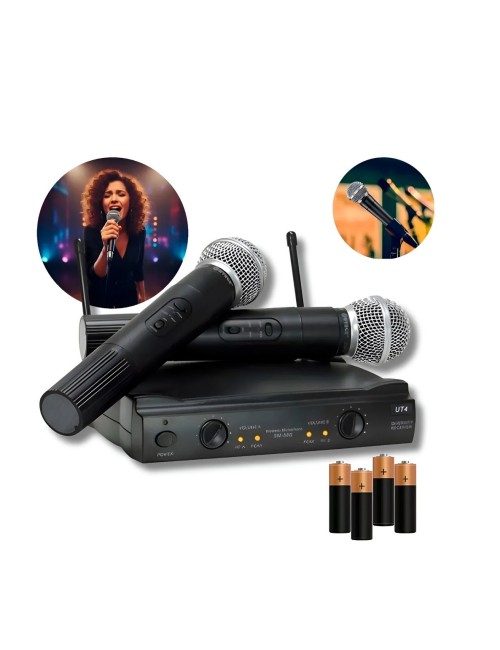 Kit 2 Micrófonos Inalámbricos Sm-58ii Profesional Karaoke