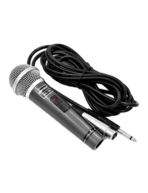 Micrófono Dinámico Alámbrico Wg-196 Profesional Karaoke