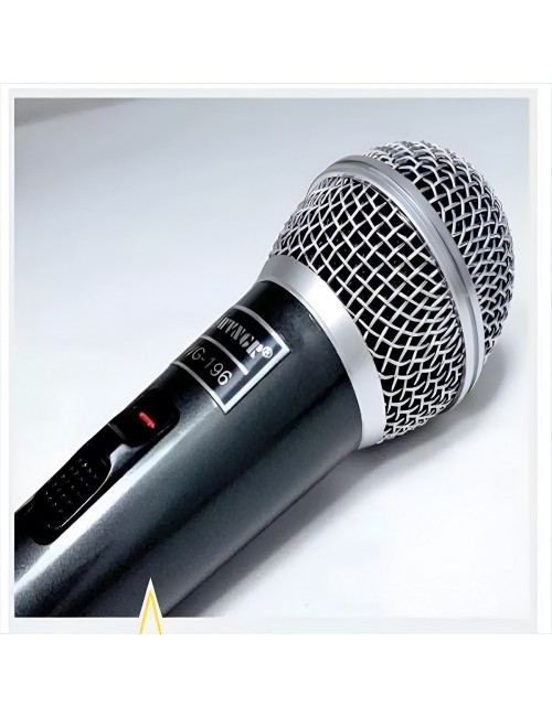 Micrófono Dinámico Alámbrico Wg-196 Profesional Karaoke