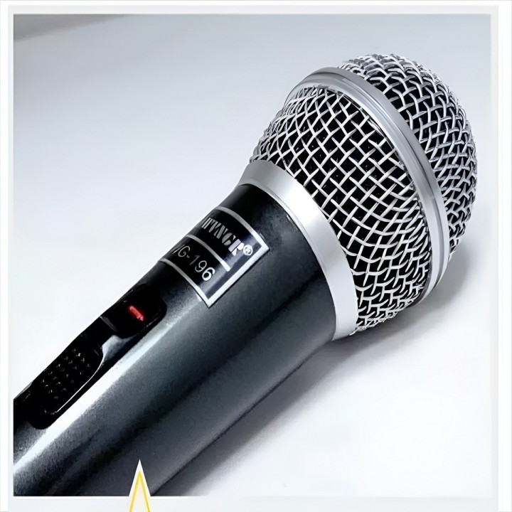 Micrófono Dinámico Alámbrico Wg-196 Profesional Karaoke