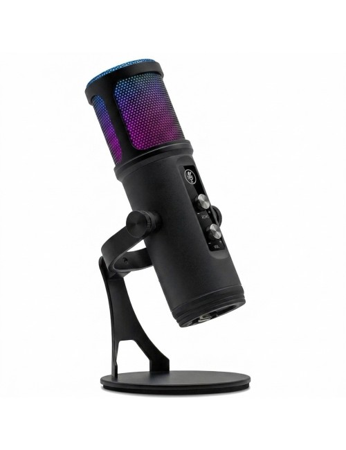 Micrófono Gamer Usb Rgb Podcast Pc Celular Con Echo Trípode