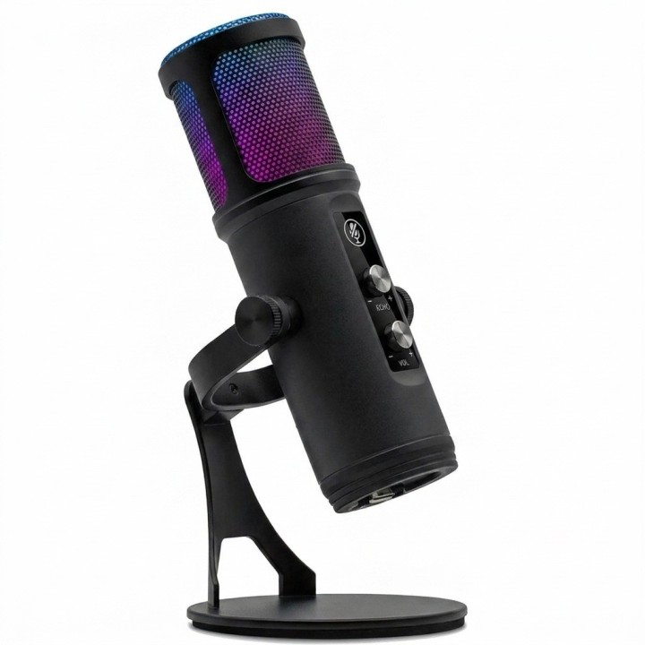 Micrófono Gamer Usb Rgb Podcast Pc Celular Con Echo Trípode