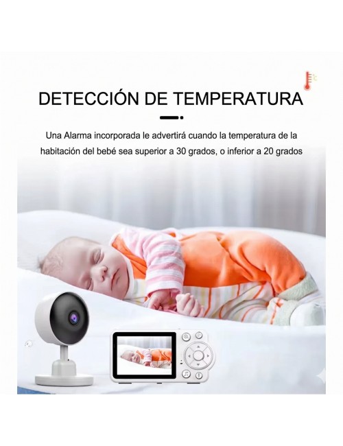 Monitor De Bebé Video Hd Visión Nocturna Y Modo Vox