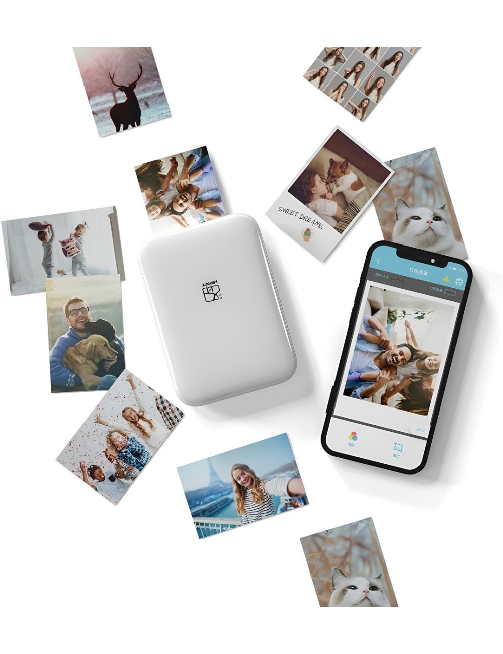 Papel Fotográfico Hprt Zink 2x3 Pulgadas Autoadhesivo 20 Und