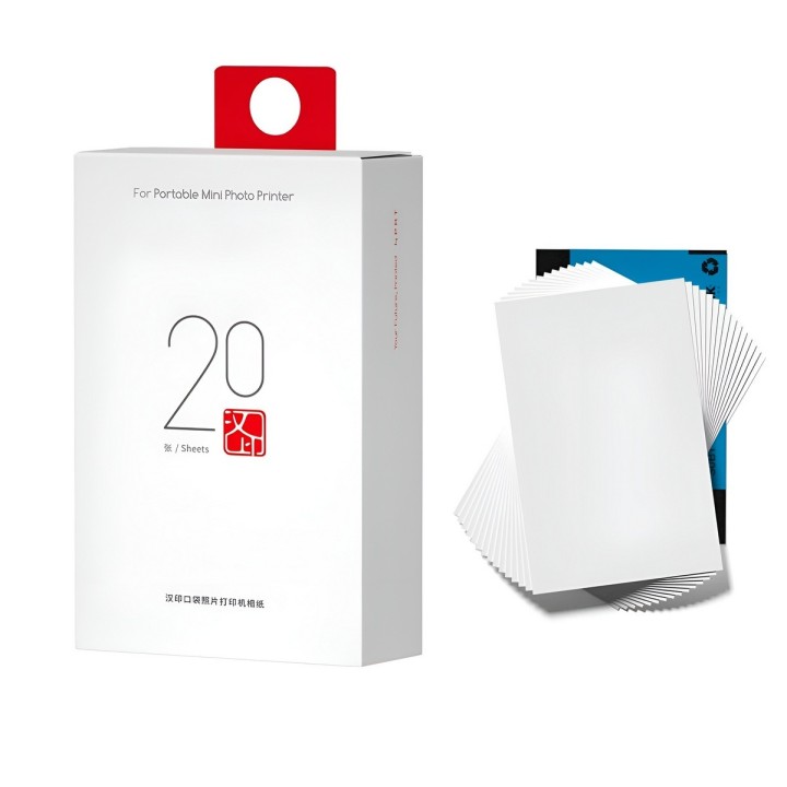 Papel Fotográfico Hprt Zink 2x3 Pulgadas Autoadhesivo 20 Und