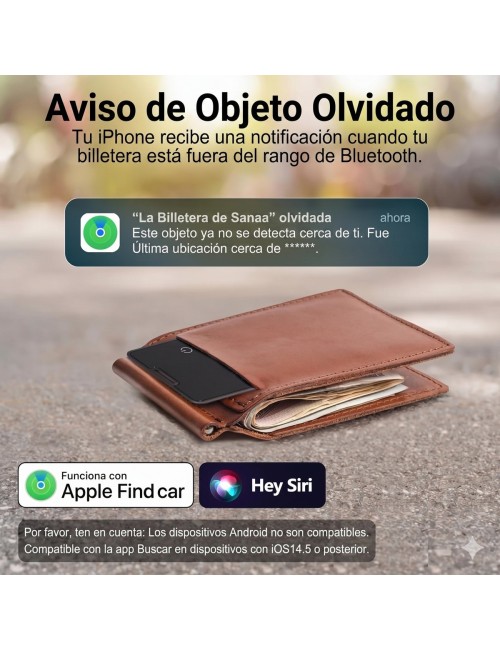 Tarjeta Rastreadora Apple Find My Ultra Delgada Billetera