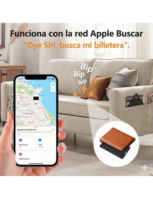 Tarjeta Rastreadora Apple Find My Ultra Delgada Billetera