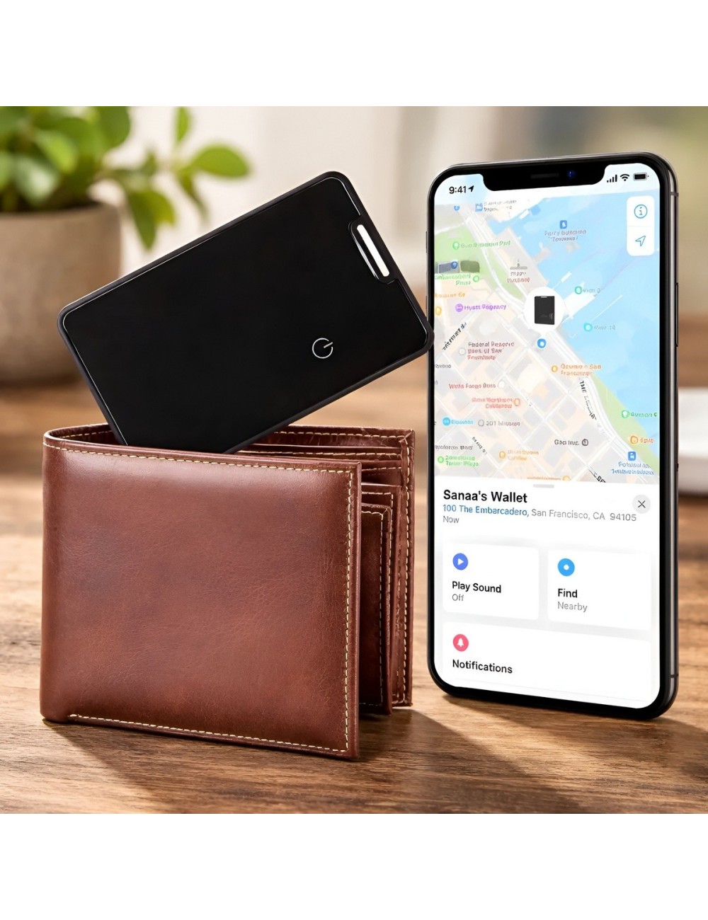 Tarjeta Rastreadora Apple Find My Ultra Delgada Billetera