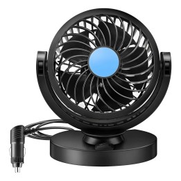 Ventilador Para Carro Camioneta 12v Silencioso Rotación 360°