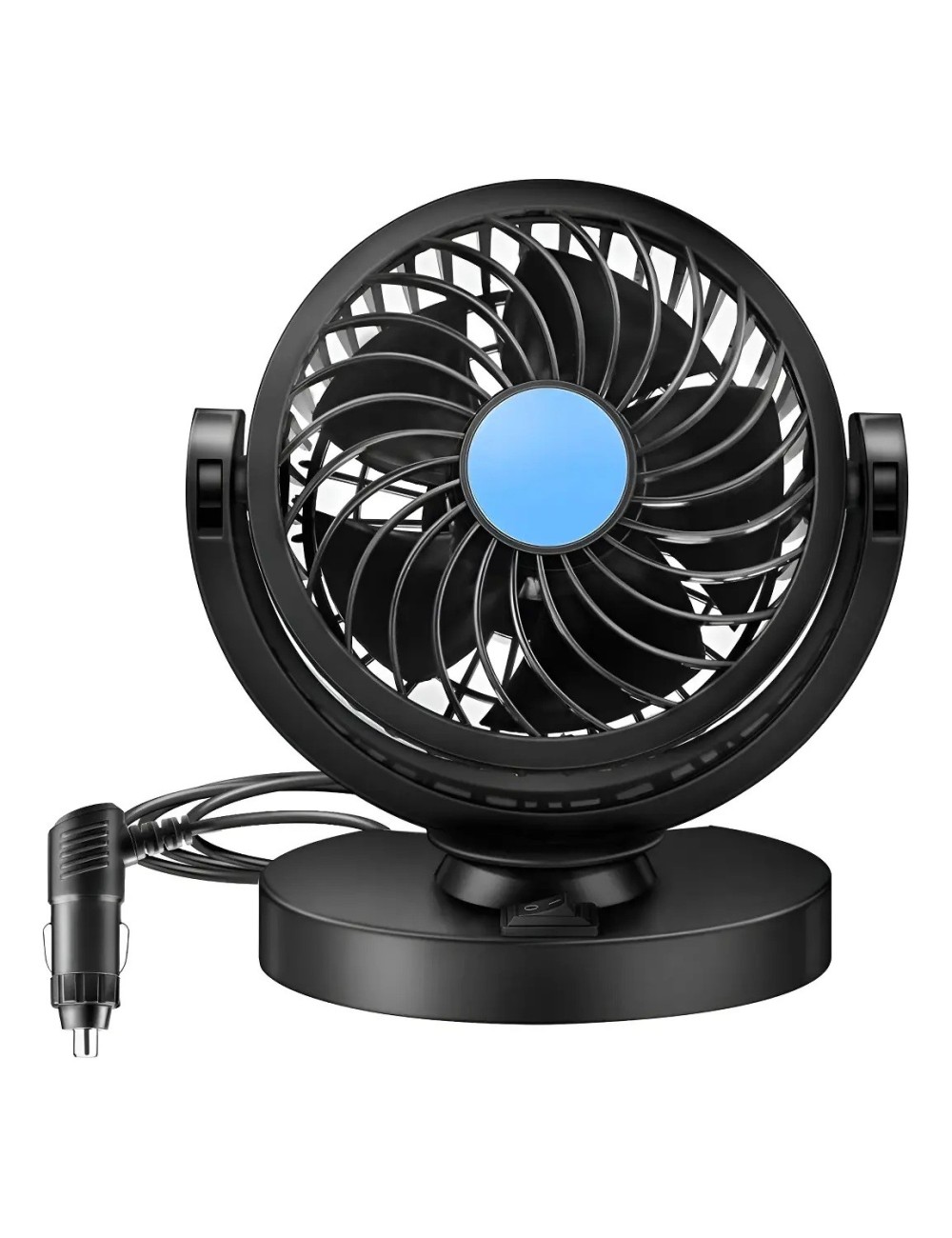 Ventilador Para Carro Camioneta 12v Silencioso Rotación 360°
