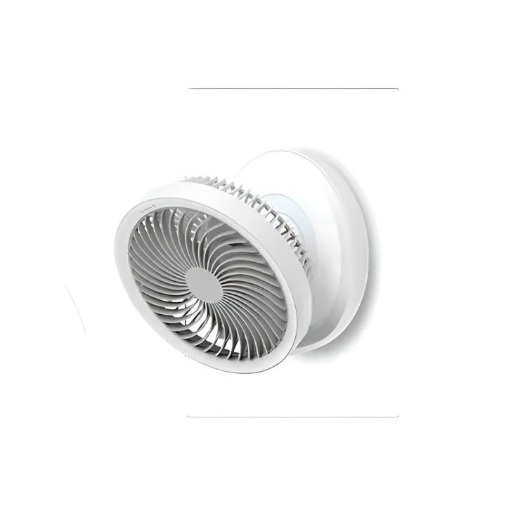 Ventilador Recargable 4000mah Oscilante Led Pared Escritorio