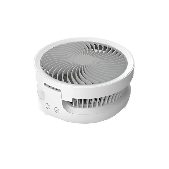 Ventilador Recargable 4000mah Oscilante Led Pared Escritorio