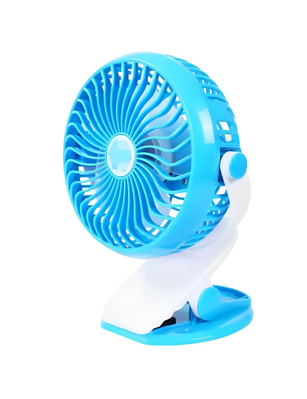 Ventilador Recargable Usb Portátil Con Clip Rotación 360°