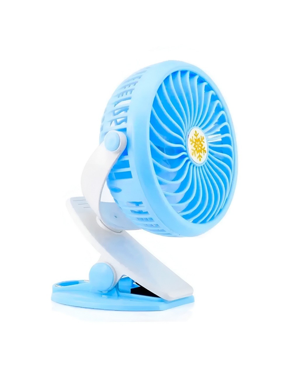 Ventilador Recargable Usb Portátil Con Clip Rotación 360°