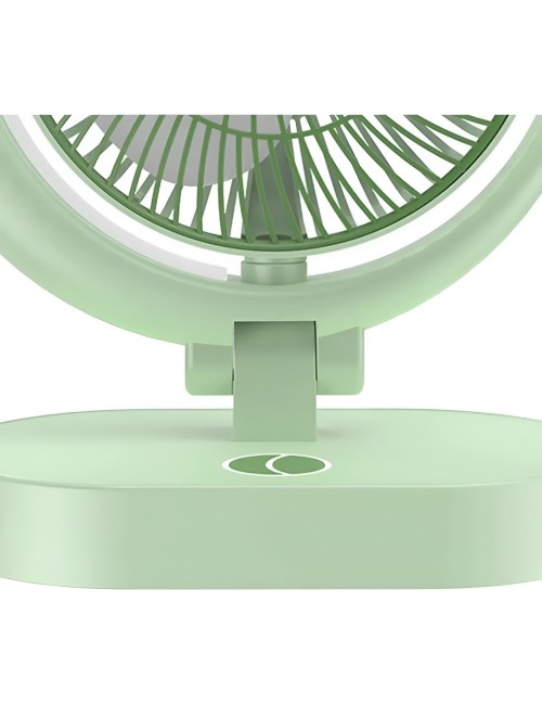 Ventilador Lámpara De Escritorio Recargable Usb Mesa Y Pared