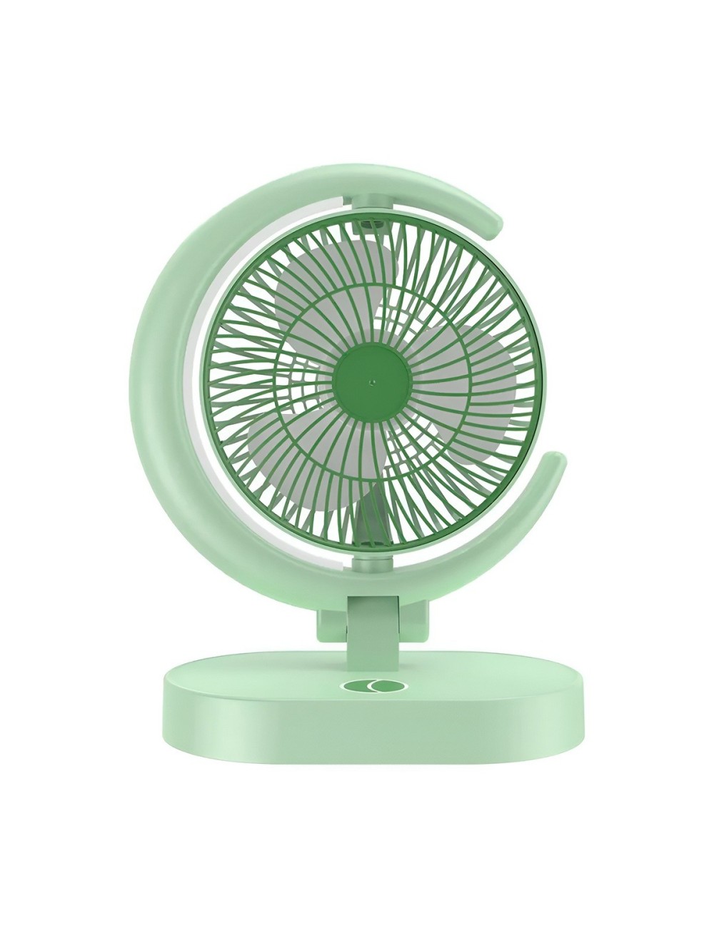 Ventilador Lámpara De Escritorio Recargable Usb Mesa Y Pared