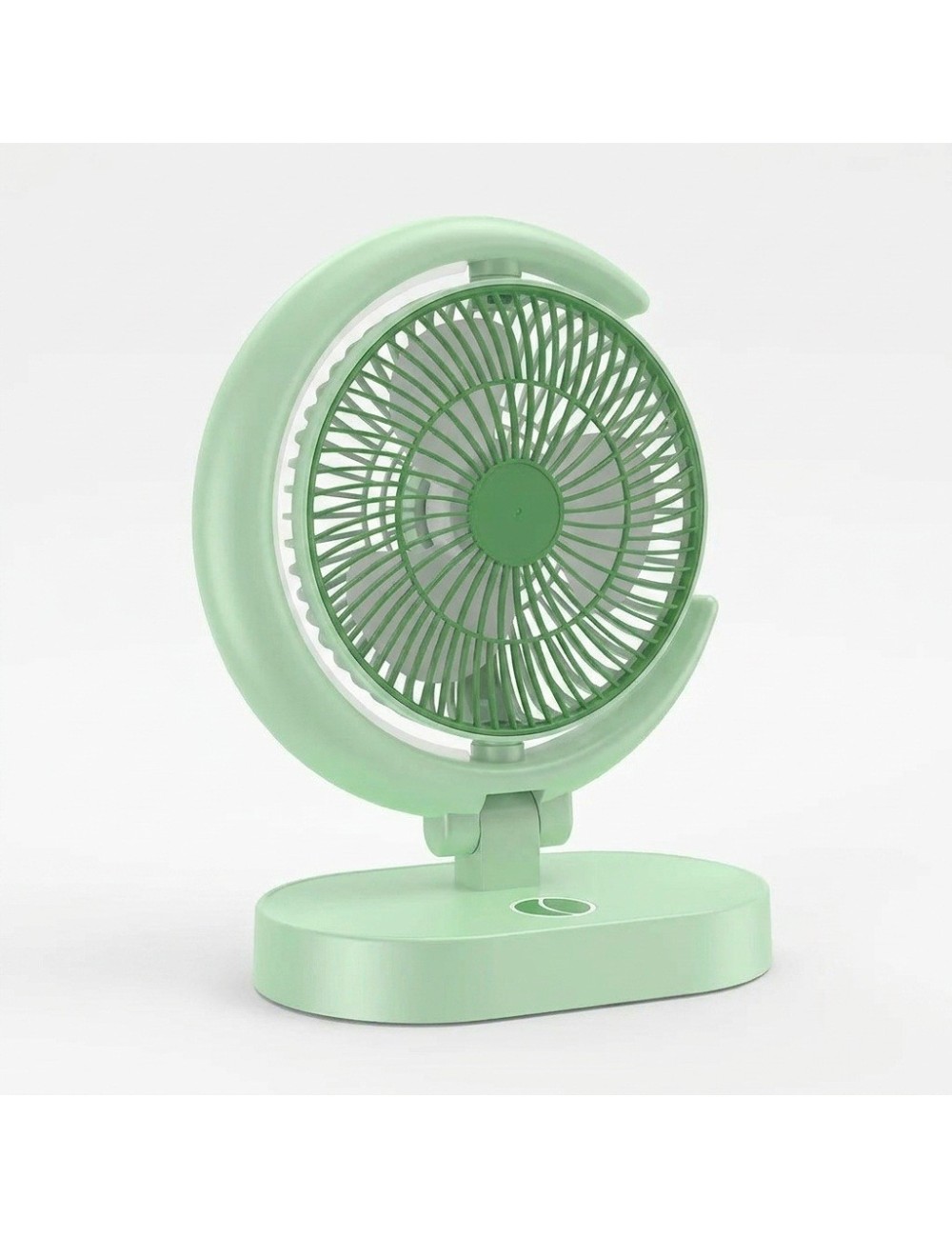 Ventilador Lámpara De Escritorio Recargable Usb Mesa Y Pared