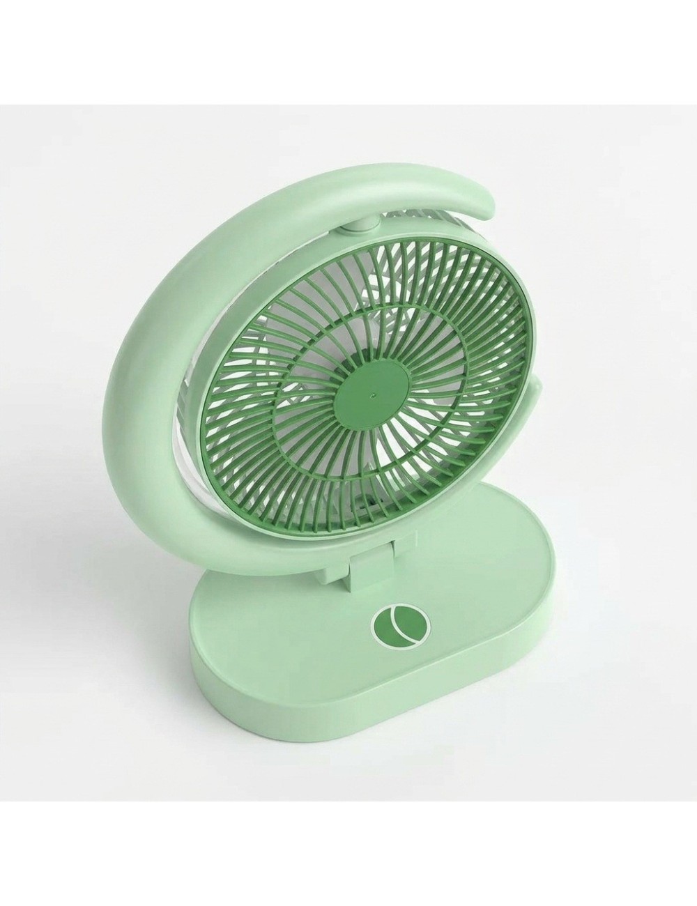 Ventilador Lámpara De Escritorio Recargable Usb Mesa Y Pared