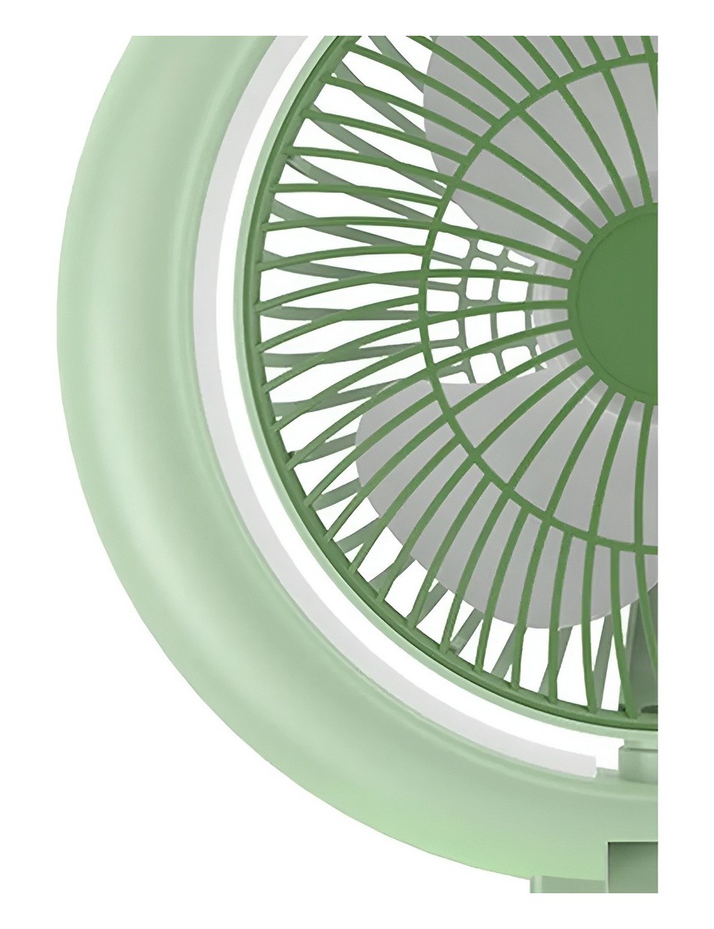 Ventilador Lámpara De Escritorio Recargable Usb Mesa Y Pared