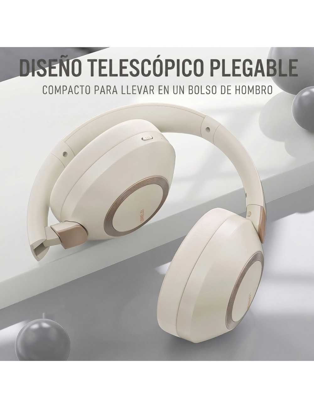 Audífonos Bluetooth 5.4 Diadema Plegable 40h Batería