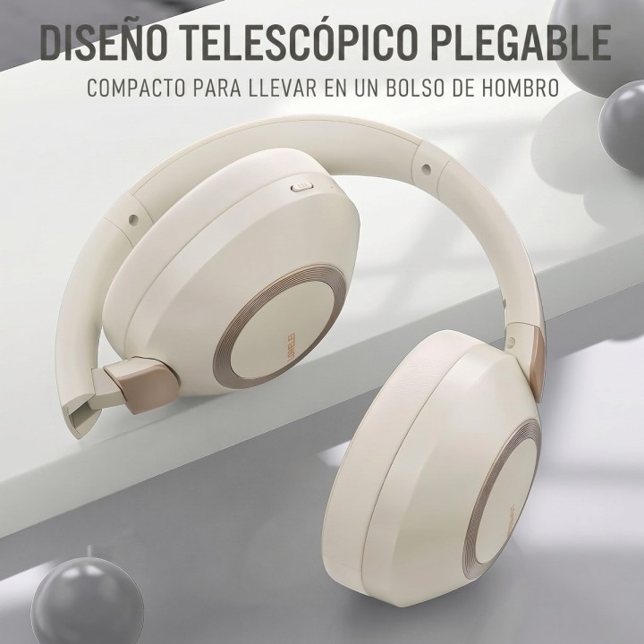 Audífonos Bluetooth 5.4 Diadema Plegable 40h Batería