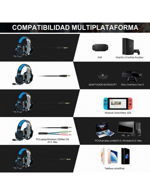 Audífonos Gamer G2000 Bt Bluetooth 5.0 Sonido 7.1