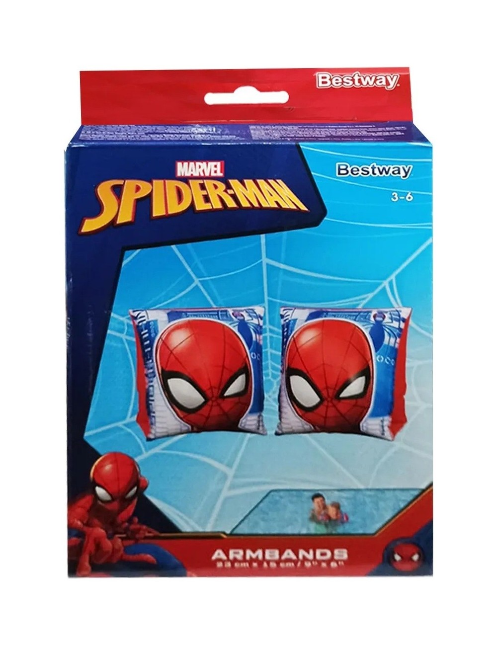 Flotadores Brazaletes Spiderman Niños Piscina Playa 98001