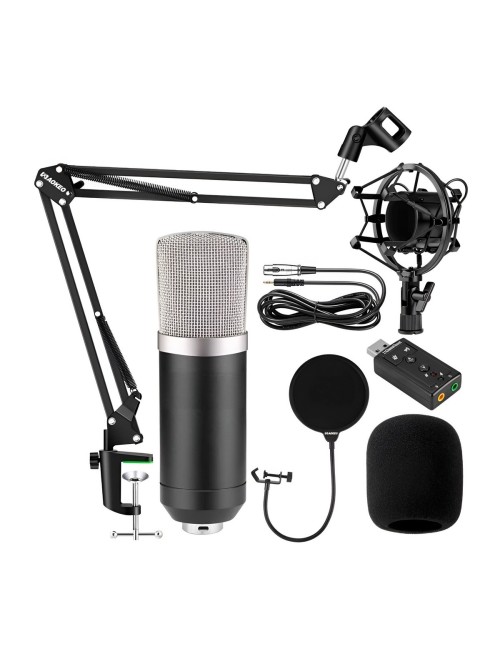 Microfono De Condensador Profesional Bm-700 Kit Podcast