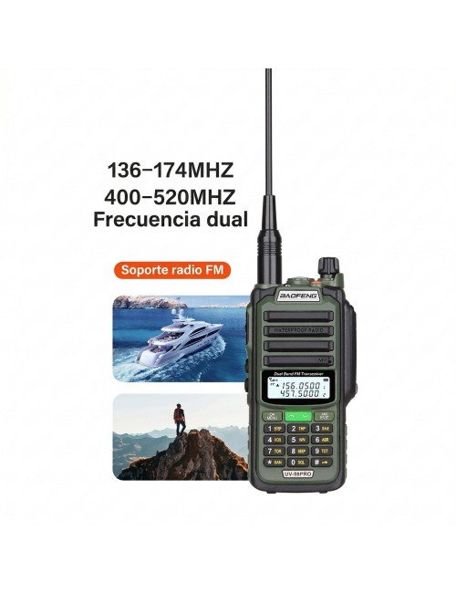 Radio Uv-98pro Ip68 Impermeable Banda Dual Largo Alcance