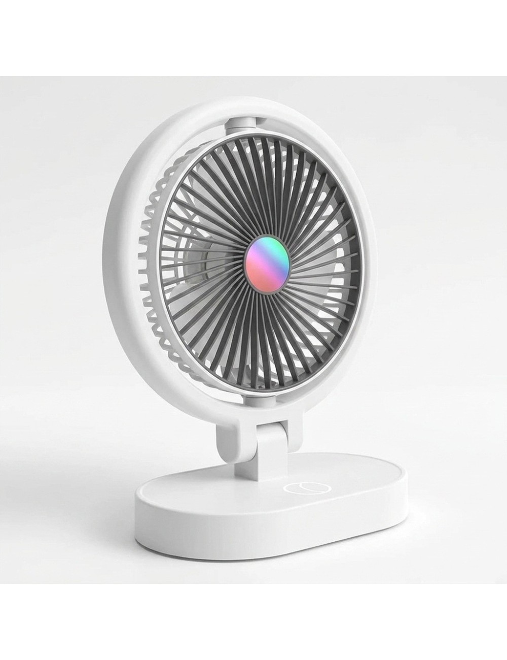 Ventilador Recargable Lámpara Led Escritorio Mesa Portátil